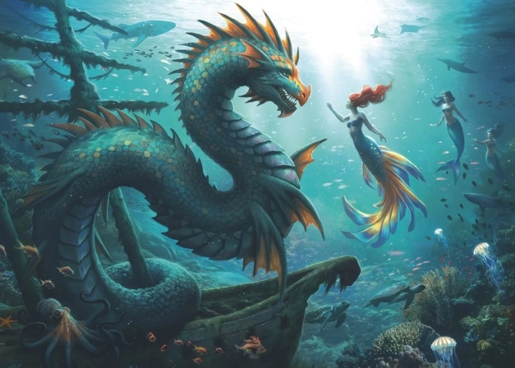 Ravensburger παζλ Τα μυστήρια των θαλάσσιων τεράτων 1000 κομμάτια