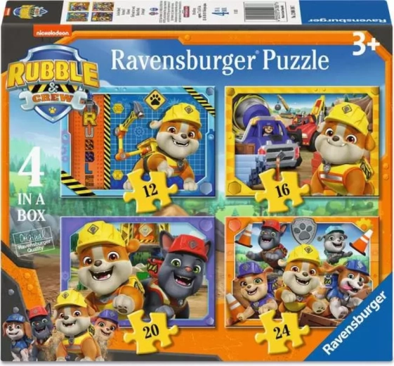 Παζλ Ravensburger Paw Patrol – Rubble και η παρέα του 4 σε 1 (12–24 κομμάτια)