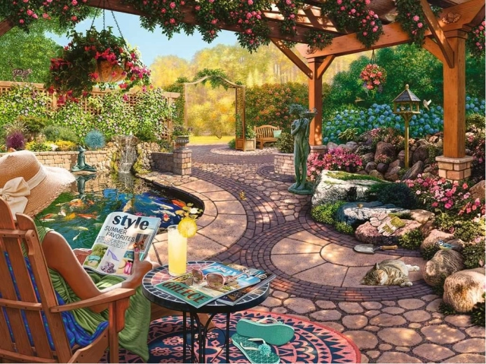Παζλ Ravensburger Cozy Backyard Bliss 750 κομμάτια