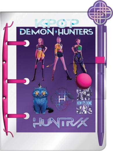 Σετ K-pop Demon Hunters: μίνι μπλοκ, στυλό και αυτοκόλλητα