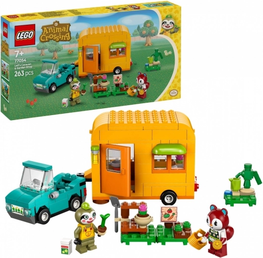 LEGO® Animal Crossing™ 77054 Leif, τροχόσπιτο και κηπουρικό κατάστημα