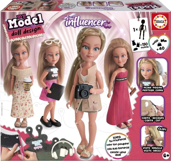 Educa My Model Doll Design δημιουργικό σετ κούκλας influencer