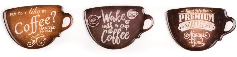 Μαγνητάκια Coffee mix διακοσμητικών 3 τεμ.