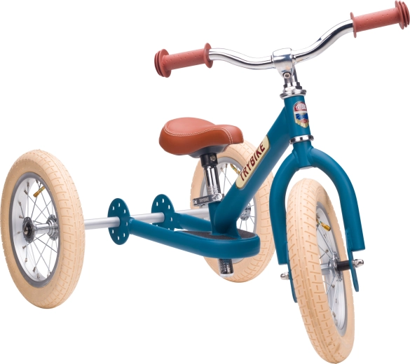Μπλε παιδικό ποδήλατο ισορροπίας Trybike 2σε1 (τρίκυκλο και δίτροχο)