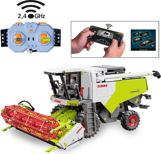 CaDA Claas Dominator 370 κατασκευαστικό σετ θεριζοαλωνιστικής μηχανής με τηλεχειρισμό 1:18