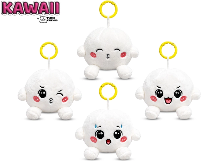 Λούτρινο μπρελόκ για κλειδιά Bao ντάμπλιν Plush Friends Kawaii 8 cm - 1 τεμ.