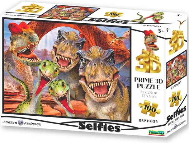 Παζλ Selfie Raptor με 3D εφέ, 100 κομμάτια