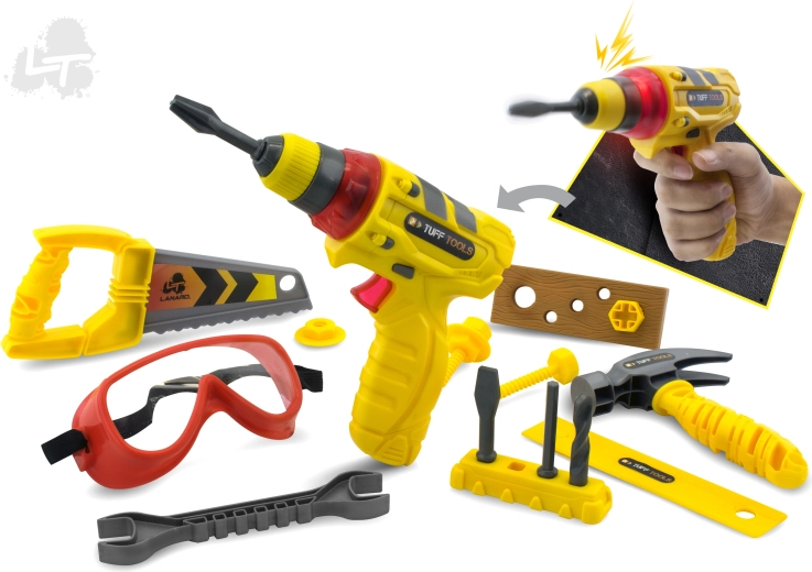 Παιδικό σετ εργαλείων Tuff Tools με γυαλιά