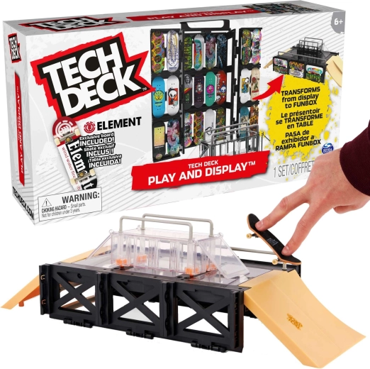 Tech Deck Play and Display – φορητό fingerboard skatepark με βάση ELEMENT