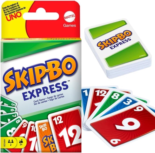 Mattel Skip-Bo Express – γρήγορο στρατηγικό παιχνίδι καρτών