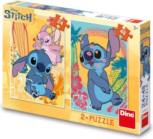 Ερωτευμένος STITCH παιδικό παζλ 24 και 48 κομματιών