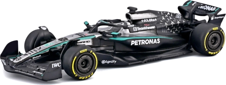 Μοντέλο Formula 1 Bburago Mercedes-AMG Petronas W16 (2025) George Russell #63 1:64 σε blister