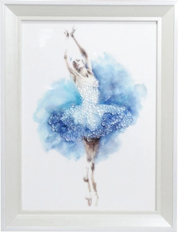 Πίνακας με μπαλαρίνα σε κορνίζα 24 × 34 cm