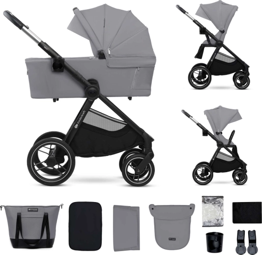 Kinderkraft συνδυαστικό καρότσι Nea 2 2σε1 platinum grey
