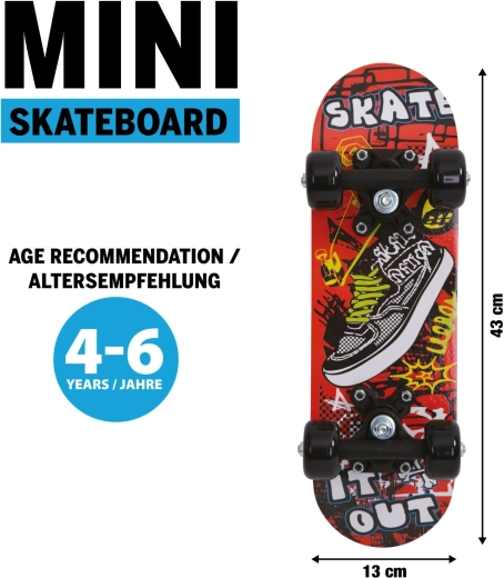 Schildkröt μίνι σκέιτμπορντ skate it out 17"