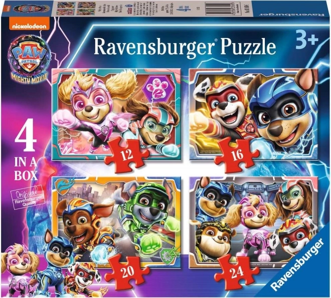 Παζλ Ravensburger Paw Patrol στη μεγάλου μήκους ταινία 4 σε 1 (12–24 κομμάτια)