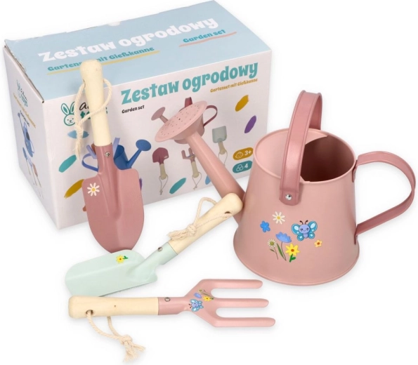 Ροζ σετ παιδικών εργαλείων κήπου Adam Toys - 1 τεμάχιο