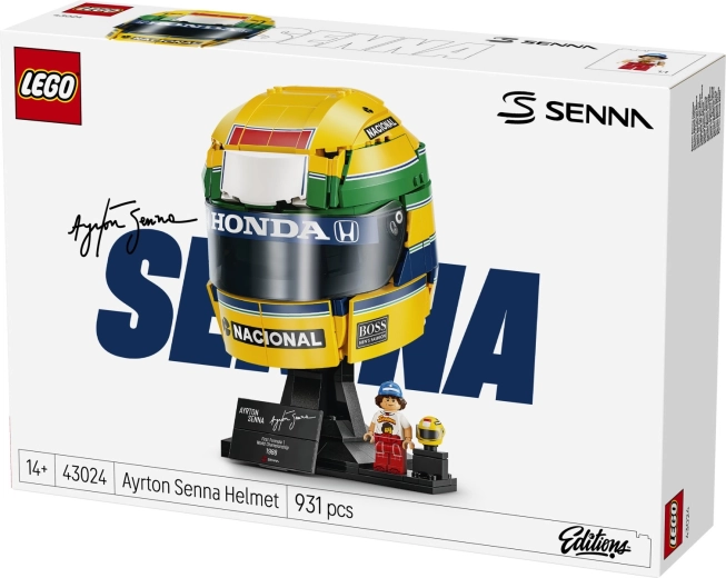 Μίνι φιγούρα του Ayrton Senna στη συσκευασία