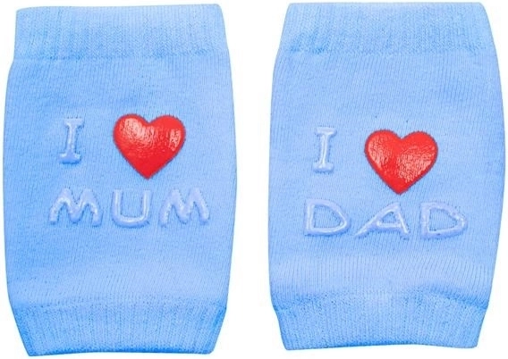 Παιδικά επιγονατίδες με ABS I Love Mum & Dad – μπλε