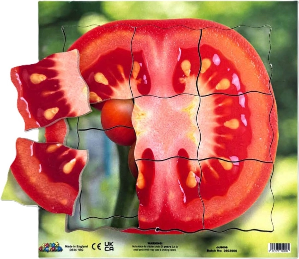 Just Jigsaws Ντομάτα και τα στάδια της βλαστικής ανάπτυξής της – ξύλινο πολυεπίπεδο παζλ 19 κομματιών