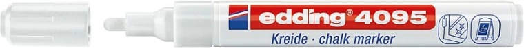 Μαρκαδόρος κιμωλίας edding 4095 λευκός
