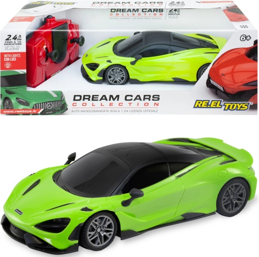 Reel Toys McLaren 765LT RC αυτοκίνητο τηλεκατευθυνόμενο 1:24 πράσινο 17 cm - 1 τεμάχιο