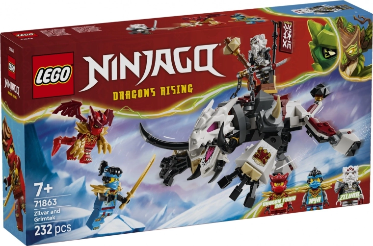 LEGO NINJAGO Ζίλβαρ και το δράκινο θηρίο Γκρίμτακ