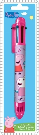 Στυλό διαρκείας 6 χρωμάτων PEPPA TO ΓΟΥΡΟΥΝΑΚΙ