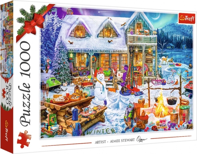 Παζλ 1000 κομματιών TREFL Χειμερινή ώρα XMAS