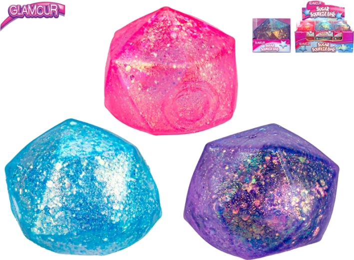 Glamour αντιστρές μπαλάκι διαμάντι με λαμπερό slime