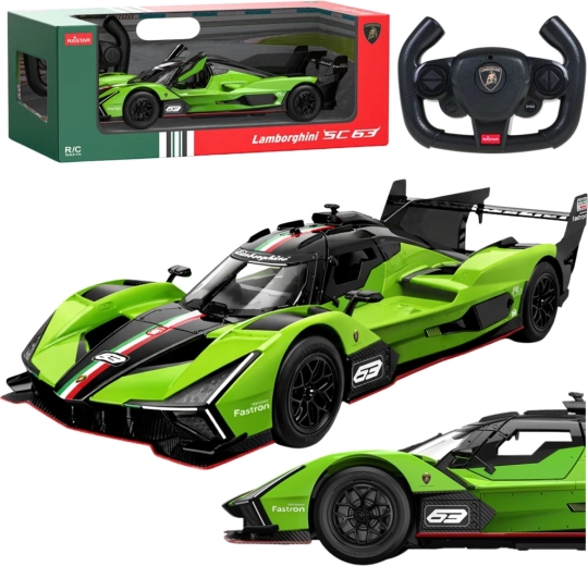 Τηλεκατευθυνόμενο αυτοκίνητο Lamborghini SC63 1:14 πράσινο από τη Rastar