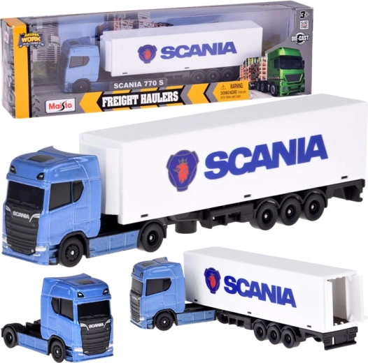 Μεταλλικό μοντέλο φορτηγού Maisto SCANIA 770S με ρυμουλκούμενο 1:64