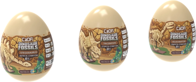 Τρεις δεινόσαυροι σε μία συλλογή