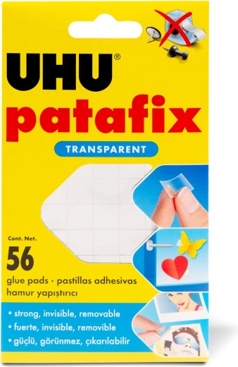 Patafix Invisible διαφανής αυτοκόλλητη γόμα 56 τεμ.