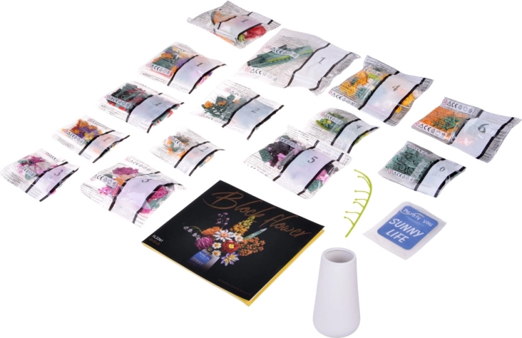 1070 κομμάτια για πλούσια και πολύχρωμη ανθοδέσμη