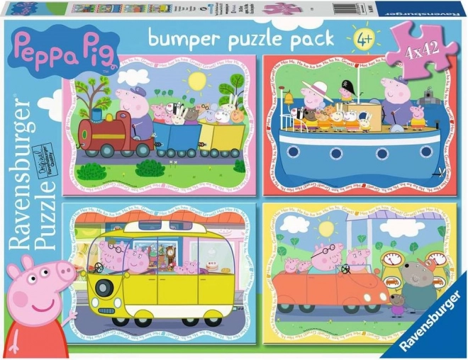 Παζλ Ravensburger Peppa το Γουρουνάκι 4×42 κομμάτια