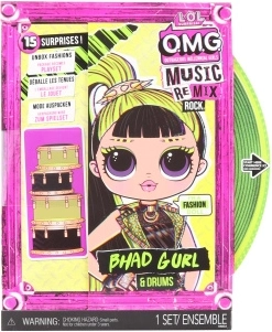 L.O.L. Surprise! OMG ReMix Rock μεγάλη αδελφή Bhad Gurl με τύμπανα