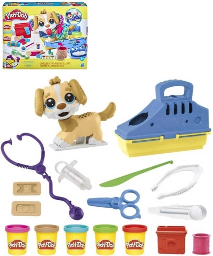 Play-Doh Μικρός κτηνίατρος δημιουργικό σετ με σκυλάκι και πλαστελίνη