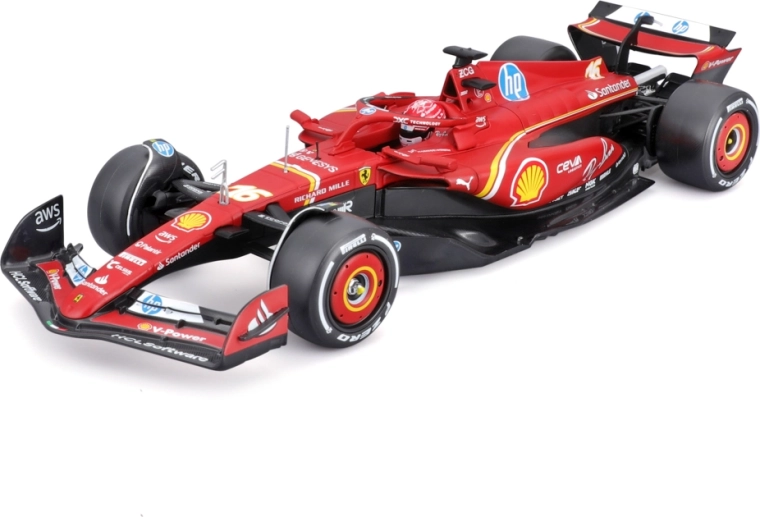 Bburago Ferrari SF-24 (2024) Charles Leclerc 1:24 σε ακρυλικό κουτί