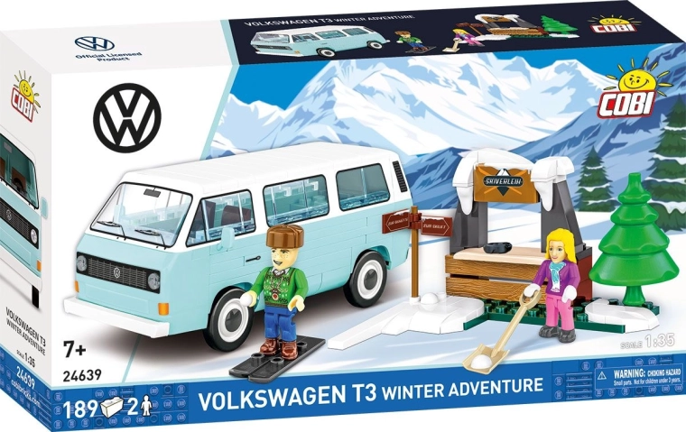 Σετ κατασκευής Cobi Volkswagen T3 χειμερινή περιπέτεια (189 κομμάτια)