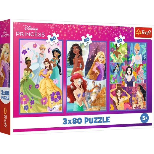 Παζλ 3x80 Disney Πριγκίπισσες Φίλες Trefl
