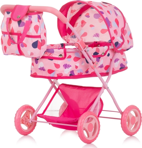 Chipolino βαθύ καρότσι για κούκλες Dora – Καρδιές