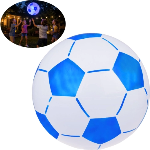 Παιδική φουσκωτή LED μπάλα 45 cm, που φωτίζει μπλε-κόκκινα