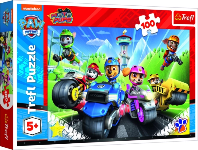 Παζλ 100 κομματιών PAW PATROL σε μοτοσικλέτες