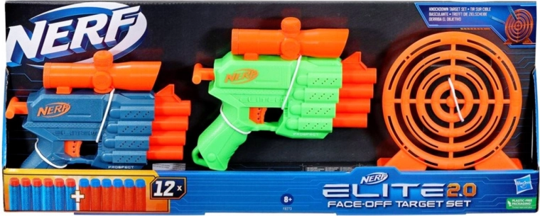 Nerf Elite 2.0 Face-Off σετ με στόχο και 2 blasters