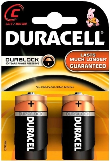 Αλκαλικές μπαταρίες C 1,5 V DURACELL Basic, 2 τεμ.