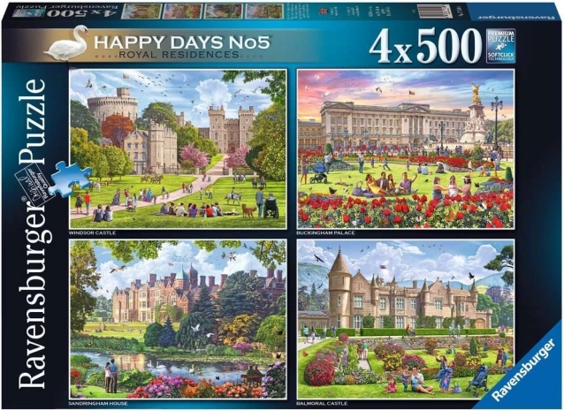 Παζλ Ravensburger Βασιλικές κατοικίες της Μεγάλης Βρετανίας 4x500 κομμάτια