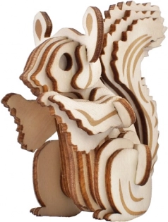 Woodcraft ξύλινο 3D παζλ – σκίουρος