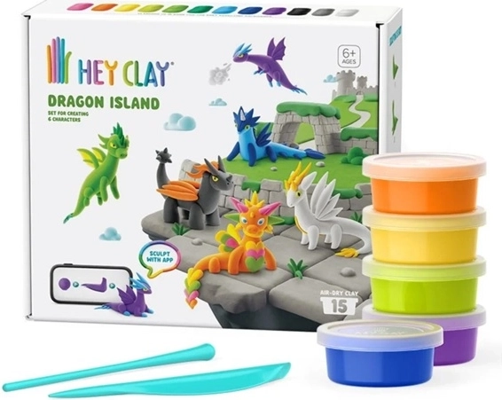 HeyClay νησί των δράκων – δημιουργικό σετ πλαστελίνης