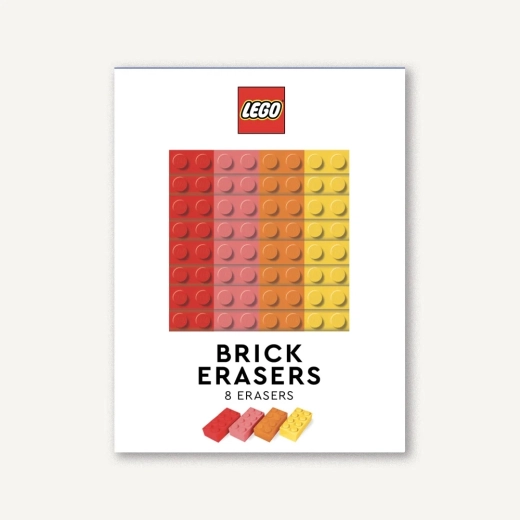 Σετ σχολικών γομών LEGO 2×4 – 8 τεμ., πολύχρωμο